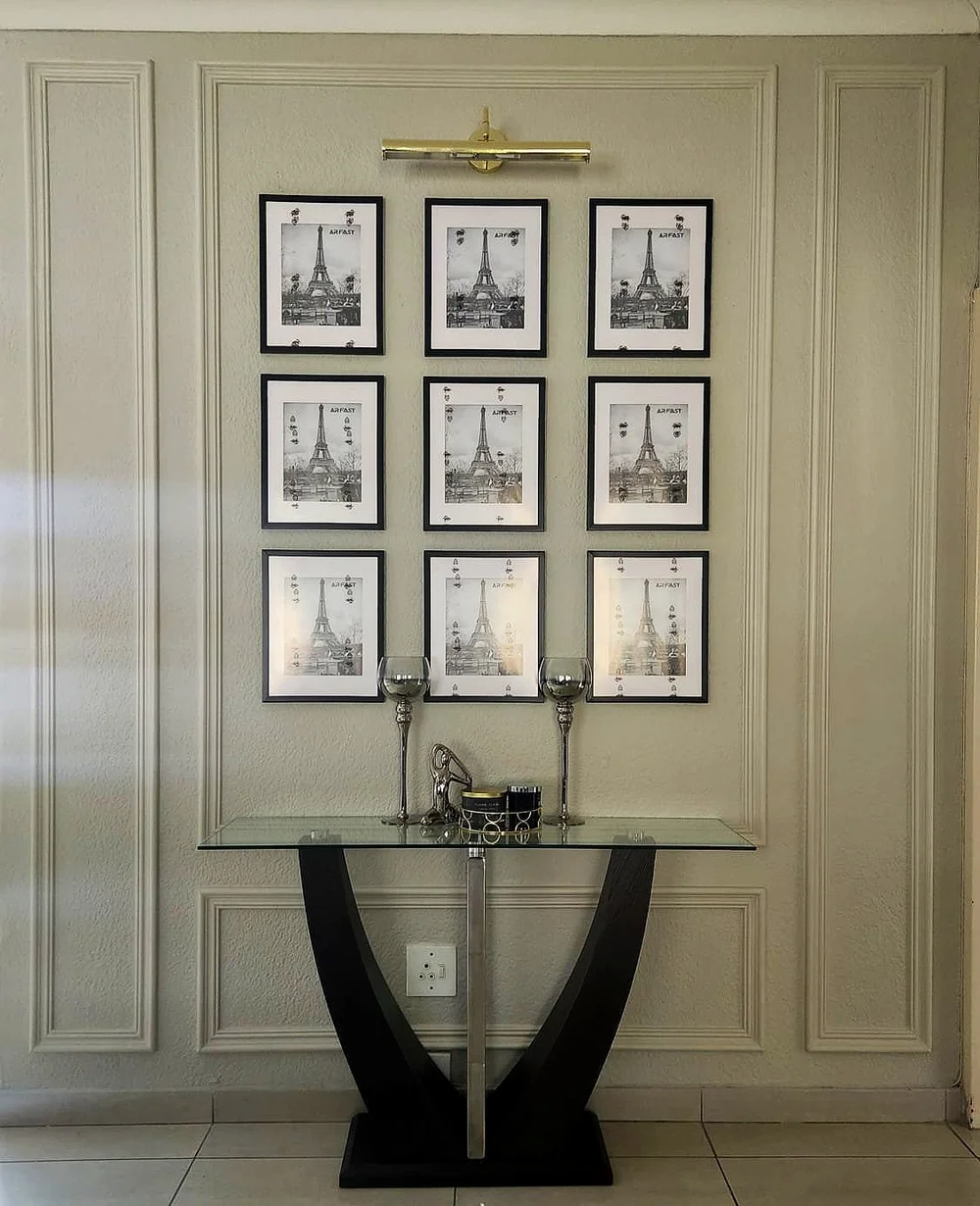 Wall decor installation project